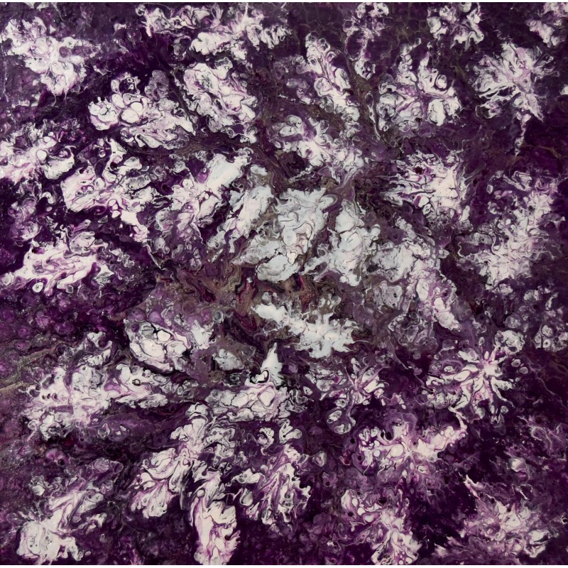 Purple Flowers - 60x60